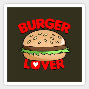 Kawaii Burger Slogan Gift For Foodies And Burger Lovers Magnet